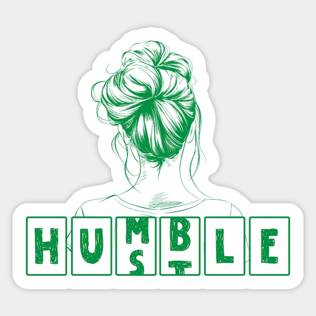 Hustle Humble Odometer Women Sticker by The WYLD Tribe